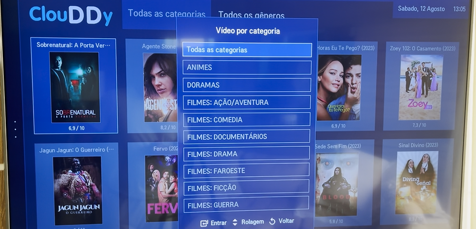 Filmes servidor BladeUHD app ClouDDy - TV Smart