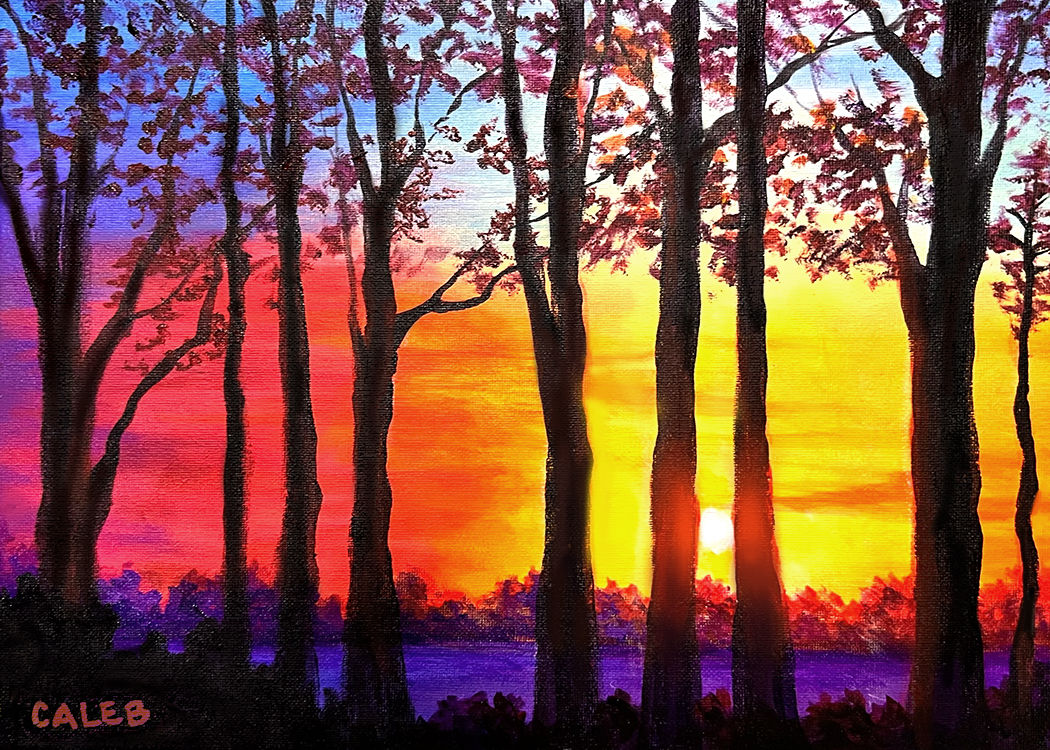 Pastell Sunset - Curio Art Card - Printology SS