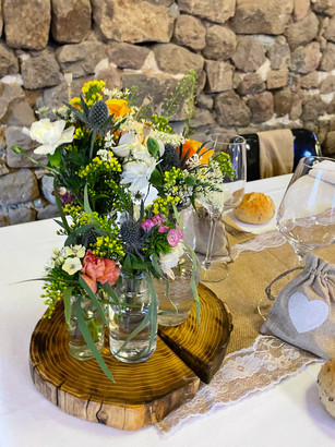 Centre de table rondin