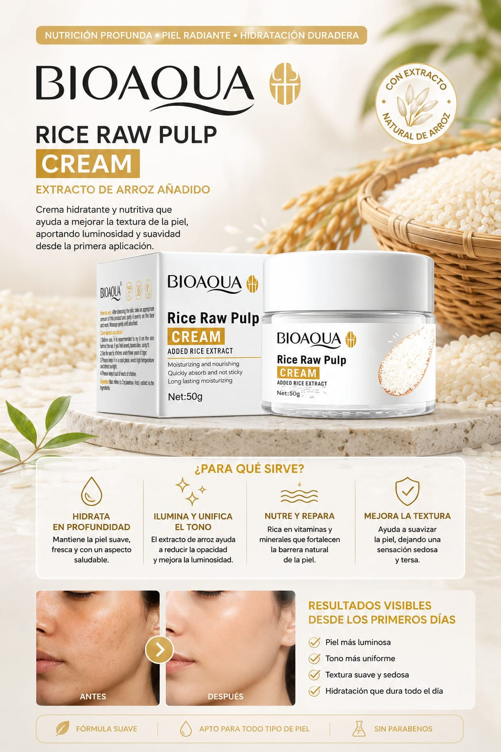 Crema de arroz 