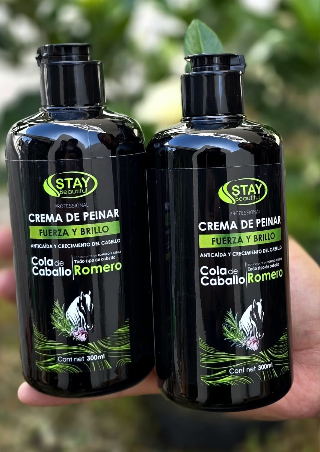 Crema de peinar cola de caballo