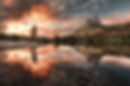 sierra nevada, sunset, tall mountain, lake