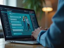 person working on computer