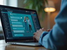 person working on computer