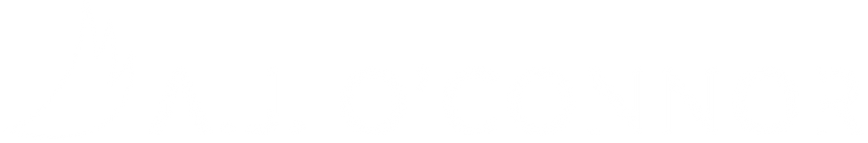 a.j. o'connor white logo horizontal
