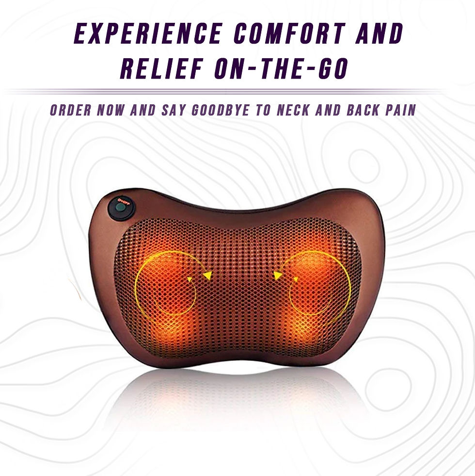 Thumbnail: Back and Neck Massage Pillow w/Heat
