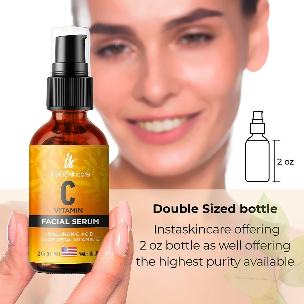 Thumbnail: Vitamin C Serum for Face with Hyaluronic Acid Vitamin E Anti Aging Big Size 2 Oz