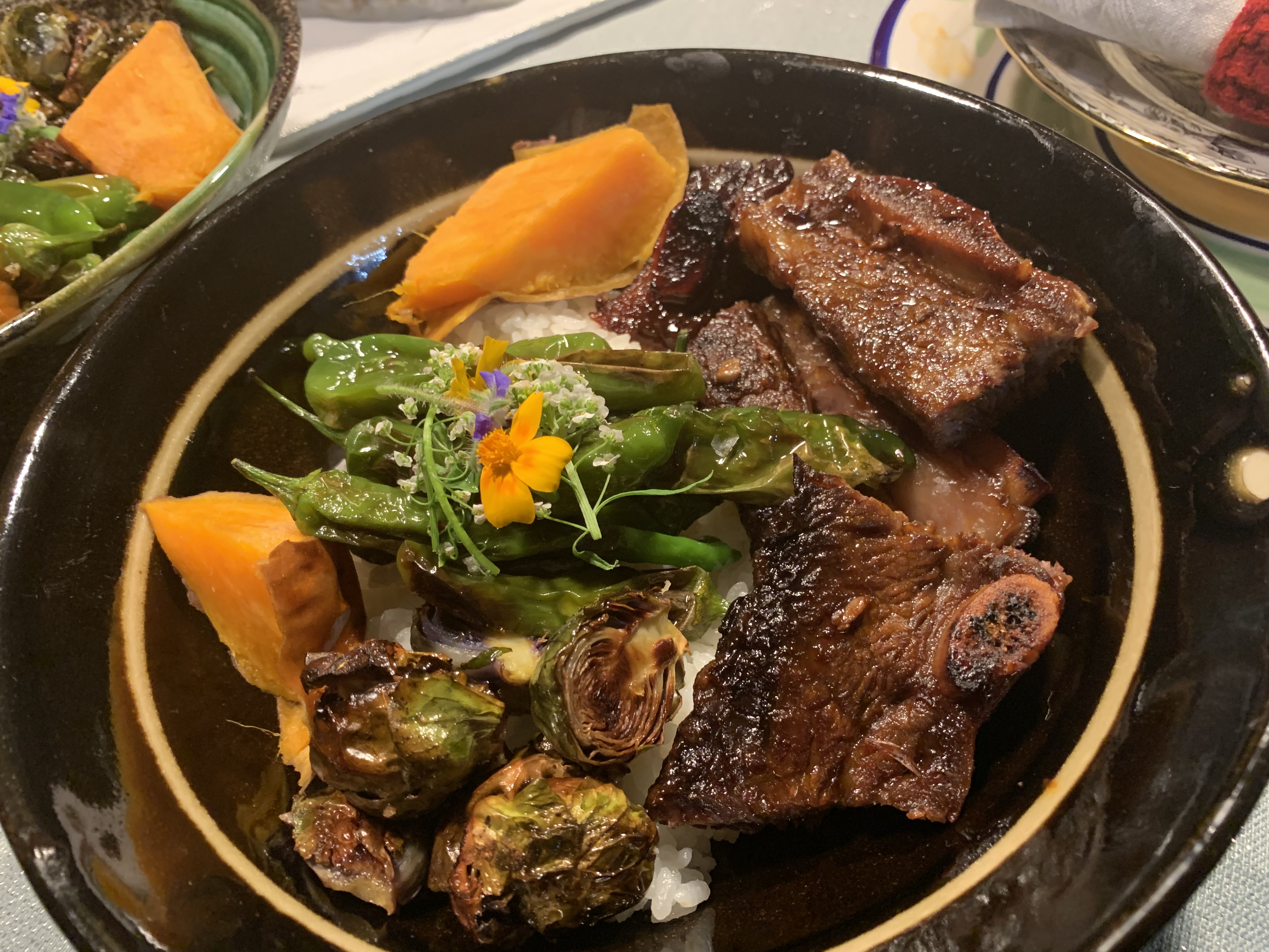 Arranged Food and Objects