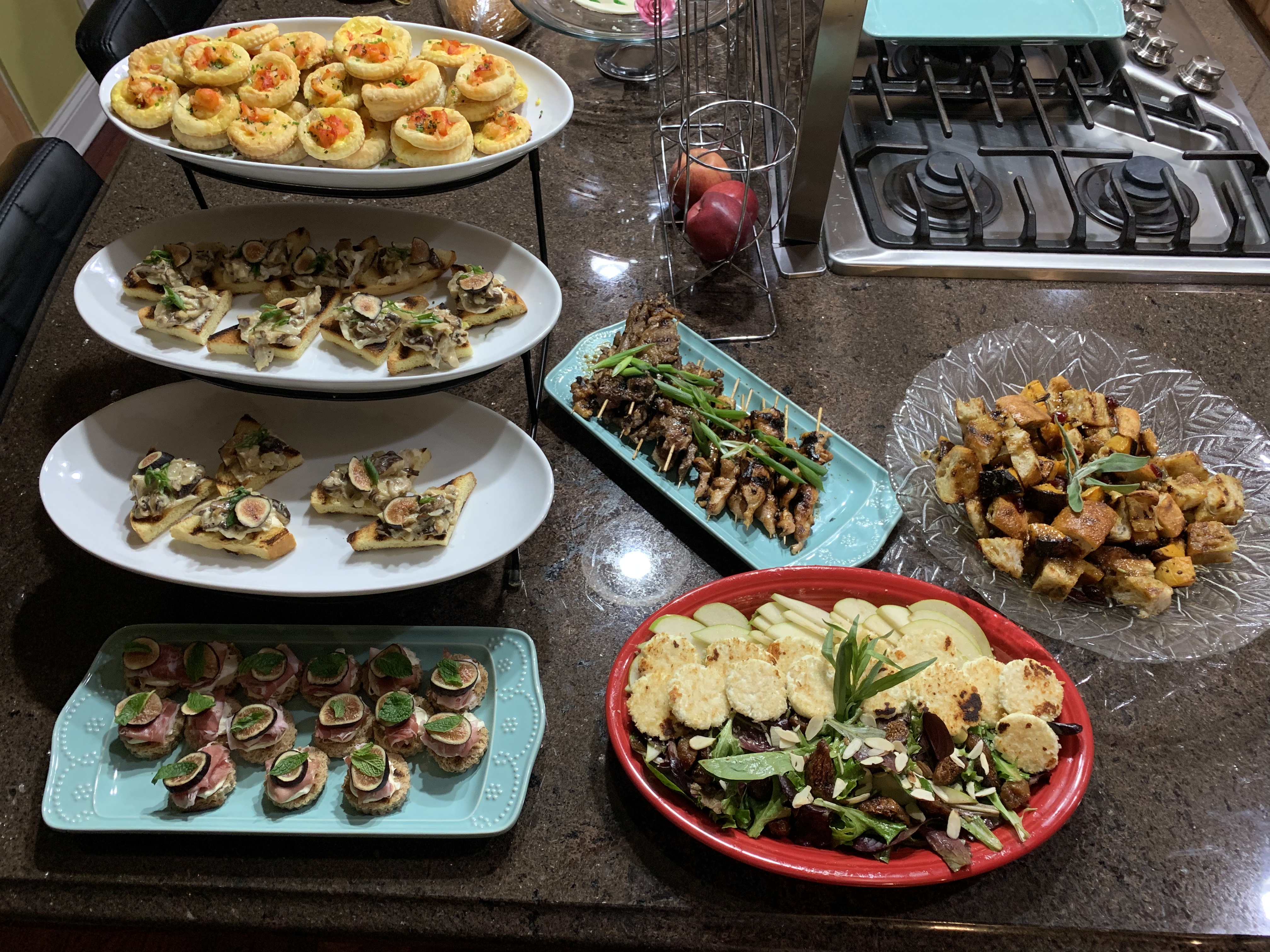 Arranged Food and Objects