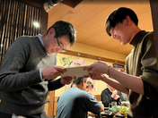 田中克大さん(特任助教)とKyung-Jin Lee教授の送別会を行いました