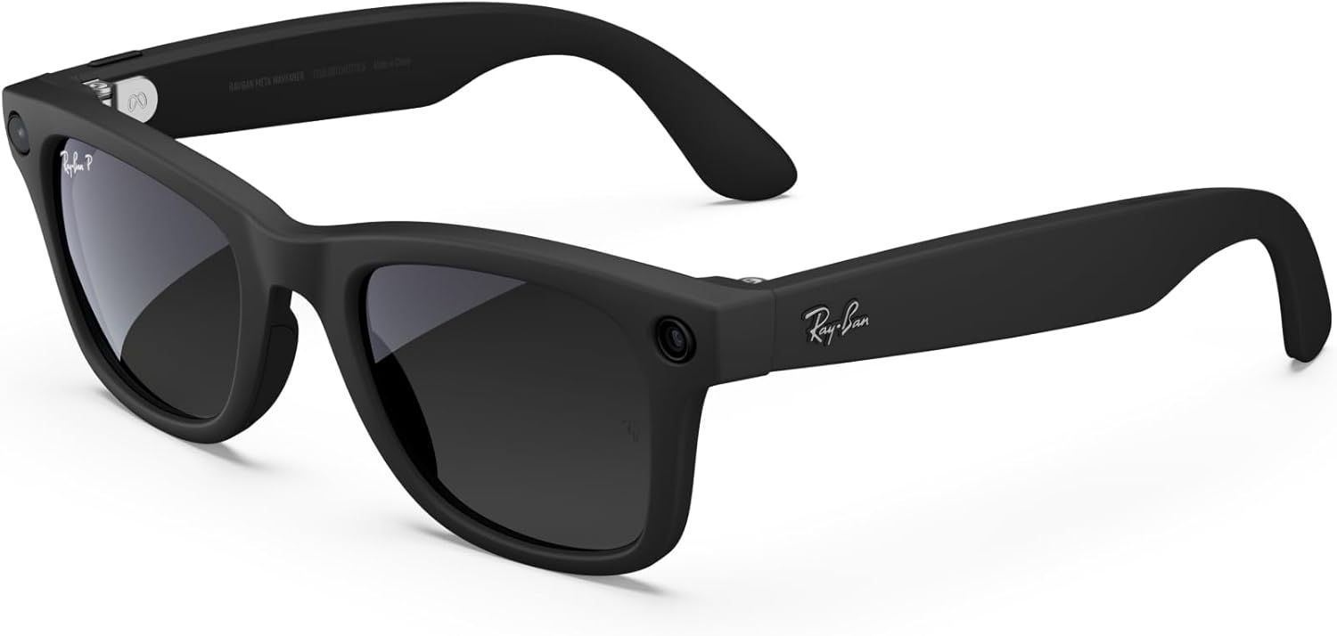 Ray-Ban Meta Wayfarer Akilli Gozluk Mat Siyah Polarize Grafit RW4006
