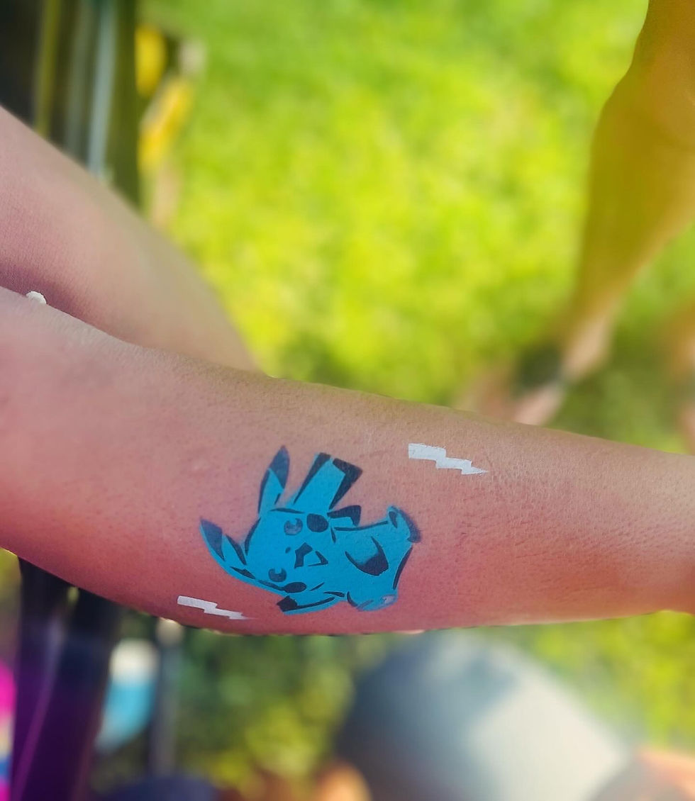face paint design - pokemon