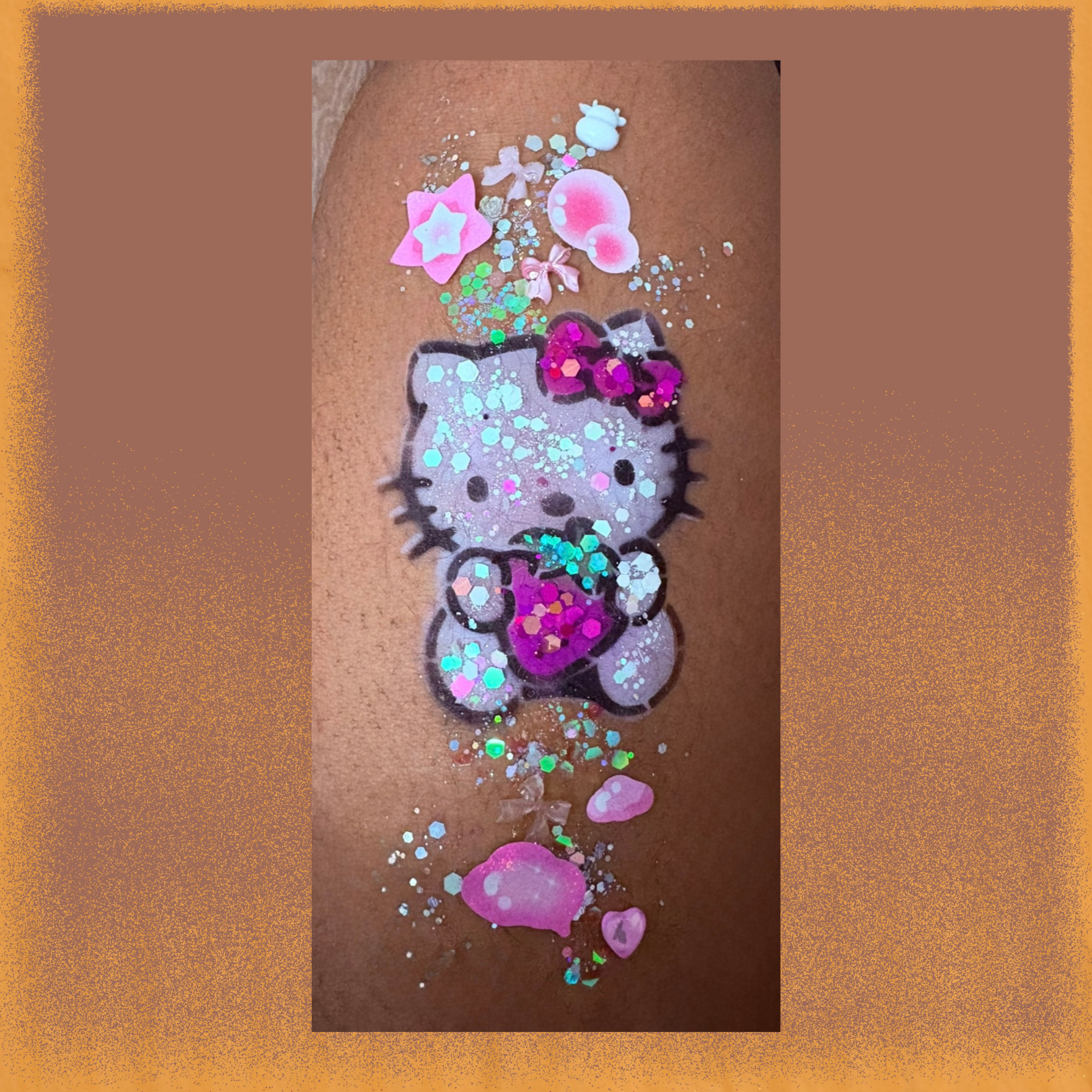 Hi Kitty Berry Stencil