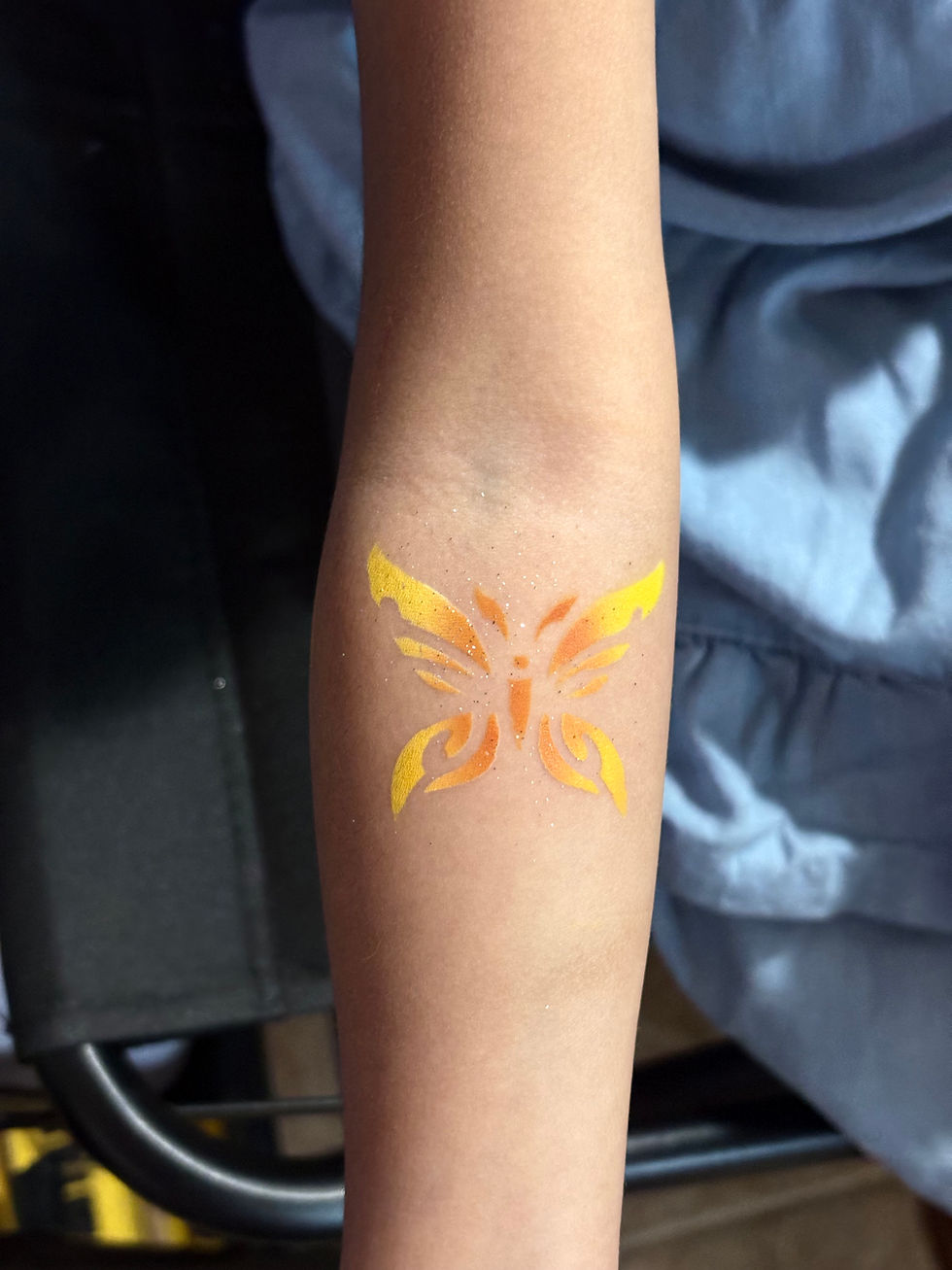 face paint design - butterfly