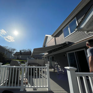 Retractable Awning Installation in Stratford, Connecticut |  Custom Awnings and Screens Company in Connecticut Awnings Boys Service LLC 
