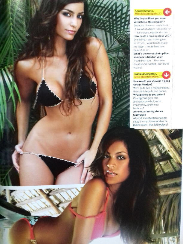 Thumbnail: MAXIM Jan 2007 #141 - Imogen Thomas, Emily Scott, Reina Moncada