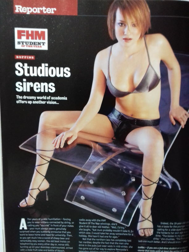 Thumbnail: FHM Feb 2001 #133 - Natalie Appleton, Donna Air, Alyson Hannigan