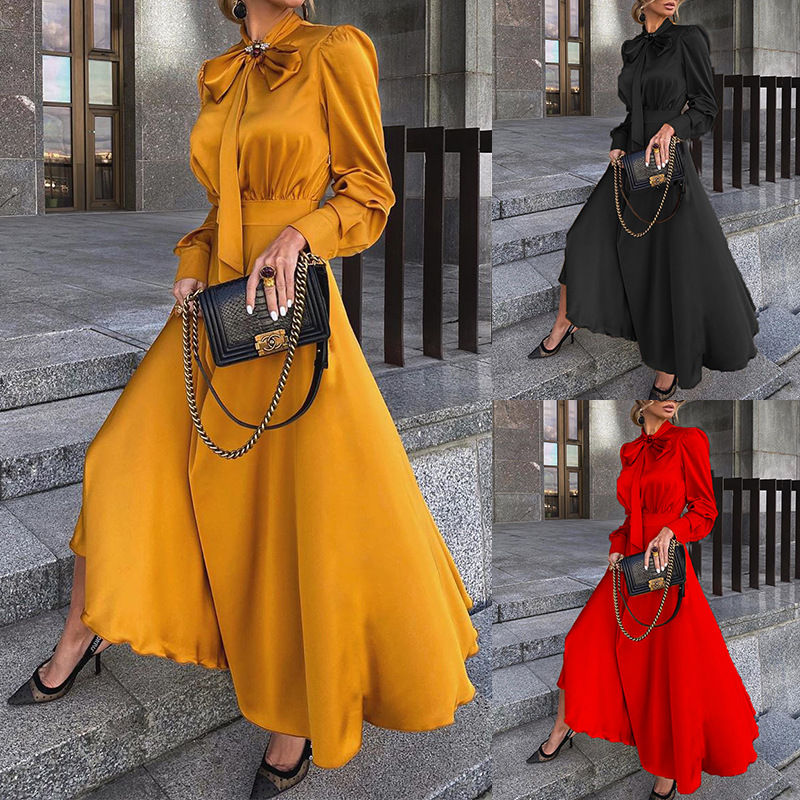 Elegant Long-sleeved Dress for Women