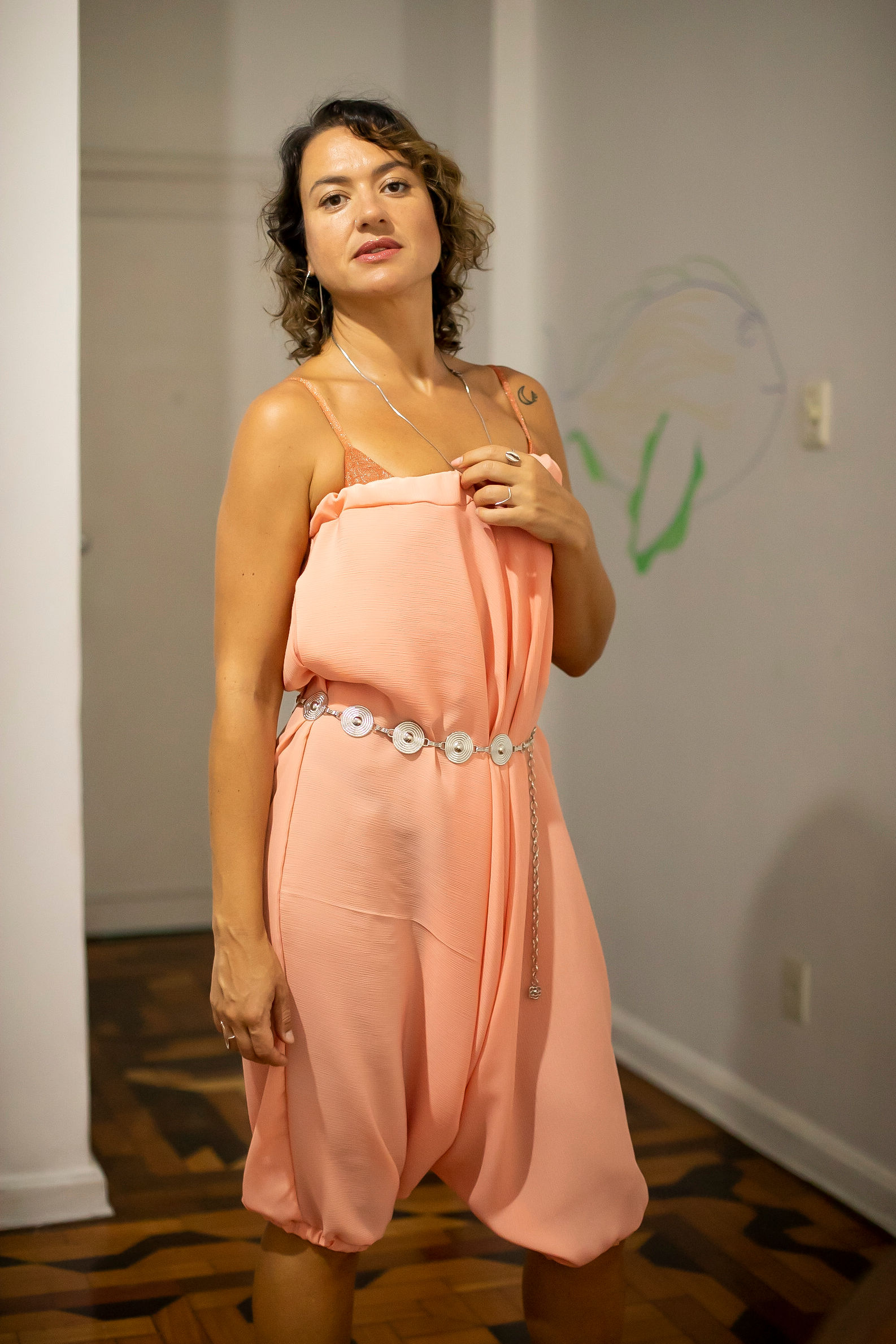 Aladdin Saruel Pants - Peach