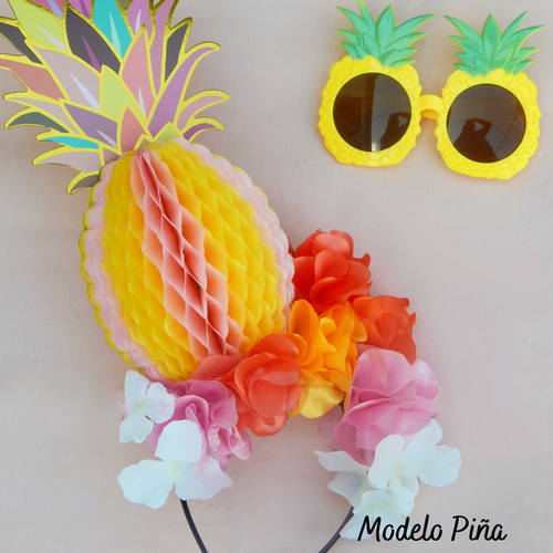 Vincha Modelo Piña | Magnolias Cotillón