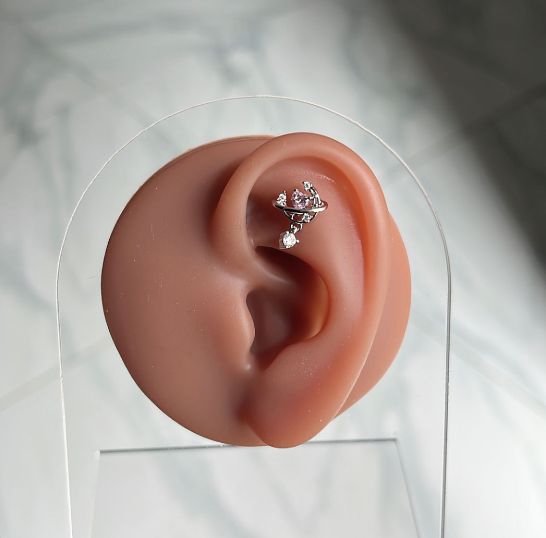 1pc 16G stainless steel stud cartilage piercing stud 