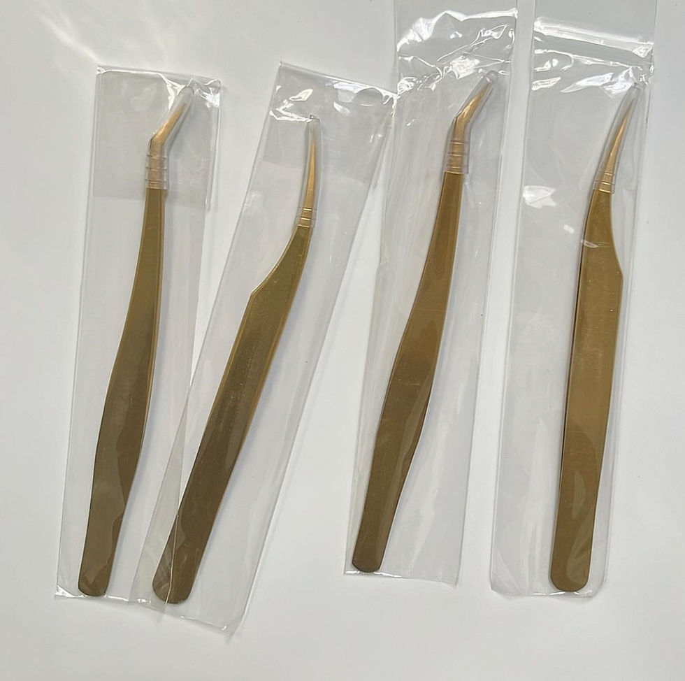 Thumbnail: 2pcs Eye lash volume isolation tweezer set