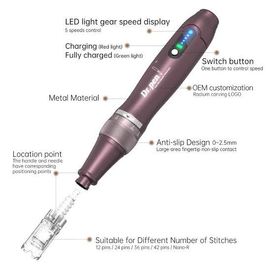 Thumbnail: Rechargeable A10 Dr pen Derma pen Microneedling device