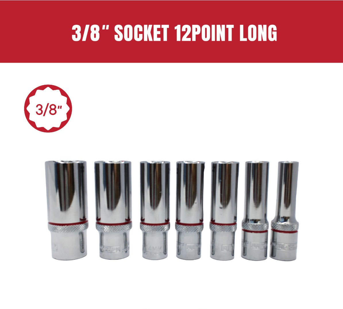 3/8 DR.Deep Socket 12Point DT812L