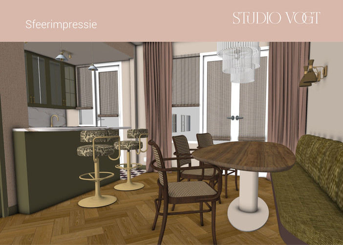 Verbouwbegeleiding, renovatieproject, jaren 40 woning, eclectisch interieur, interieurontwerper, interieurstyling, warm interieur, kleurrijk interieur