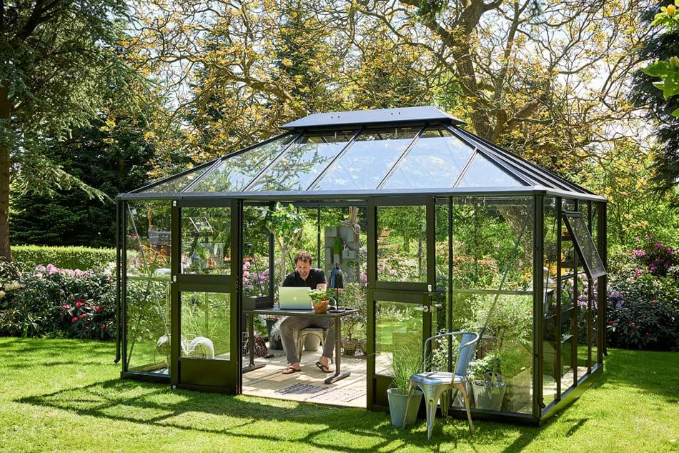 Thumbnail: Grand Oase 13,0 m² anthracite w/ 3 mm toughened glass