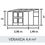 Миниатюра: Veranda  4,4 m² anthracite w/ 3 mm toughend glass