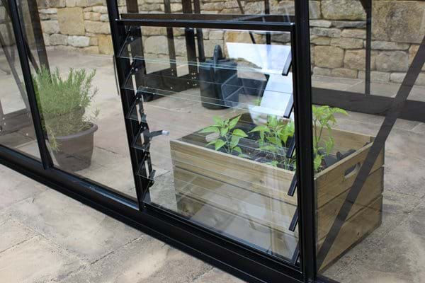 Louvre window - Traditonal black