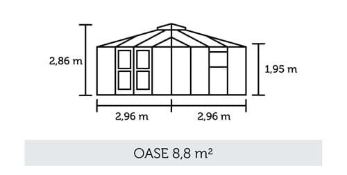 Миниатюра: Oase 8,8  m² Anthracite w/ 3 mm toughened glass