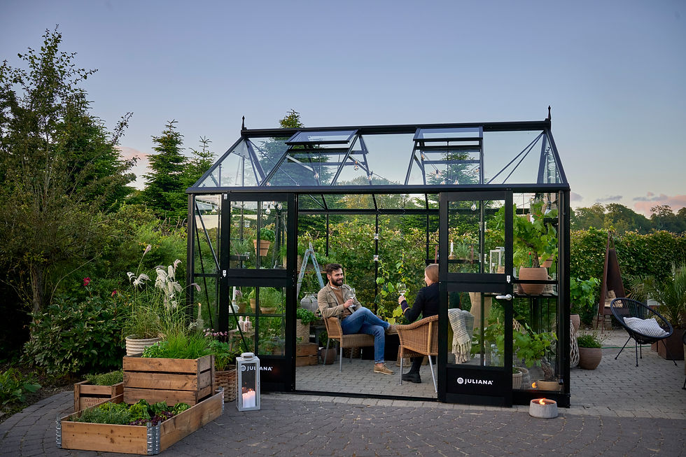Миниатюра: Jubii 10,1 m² black w/ 3 mm toughend glass
