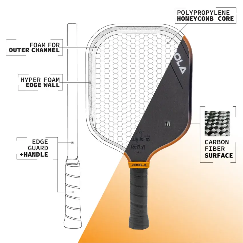 縮圖：JOOLA Collin Johns Scorpeus 3S 16mm Pickleball Paddle