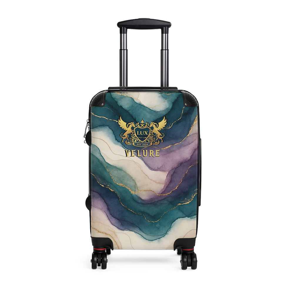Thumbnail: Velure Wave Watercolor  Carry-On Suitcase