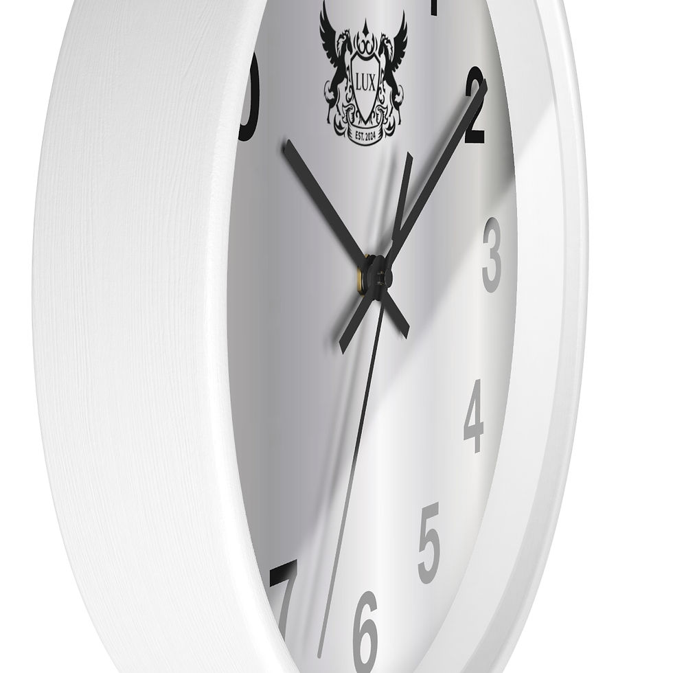 Thumbnail: "INTRIGUED BY LUX" Metallic Colored Wall Clock