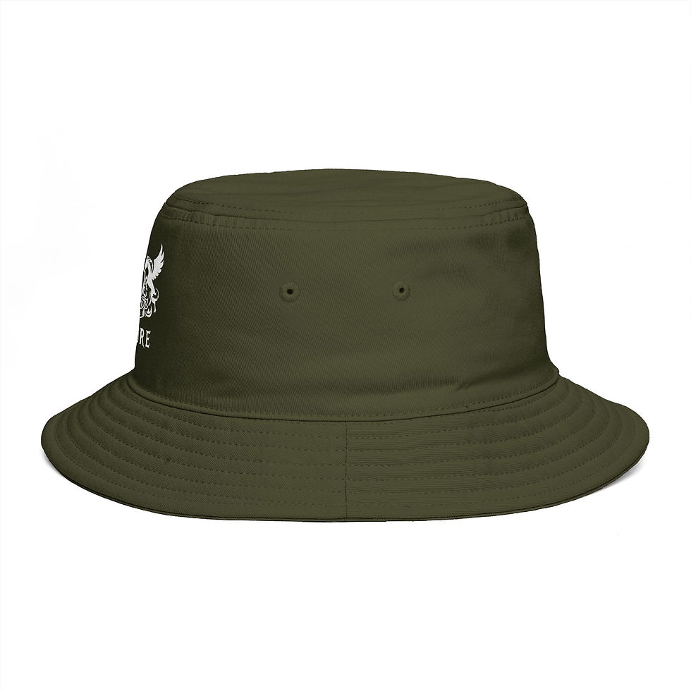 Thumbnail: Velure  Crest Bucket Hat — Embroidered Vintage Crest Sun Hat