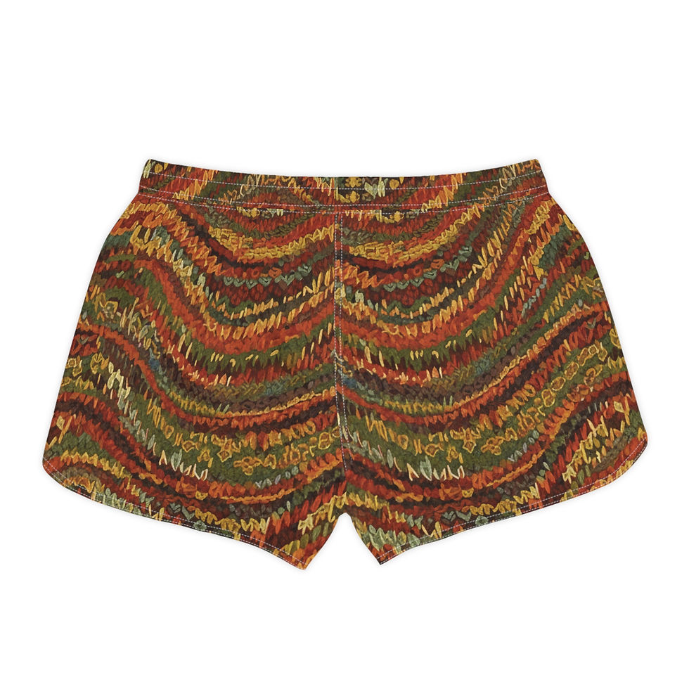 Thumbnail: Earthy Knit Sweater Women's Shorts - Lightweight Drawstring Beach & Sleepwear