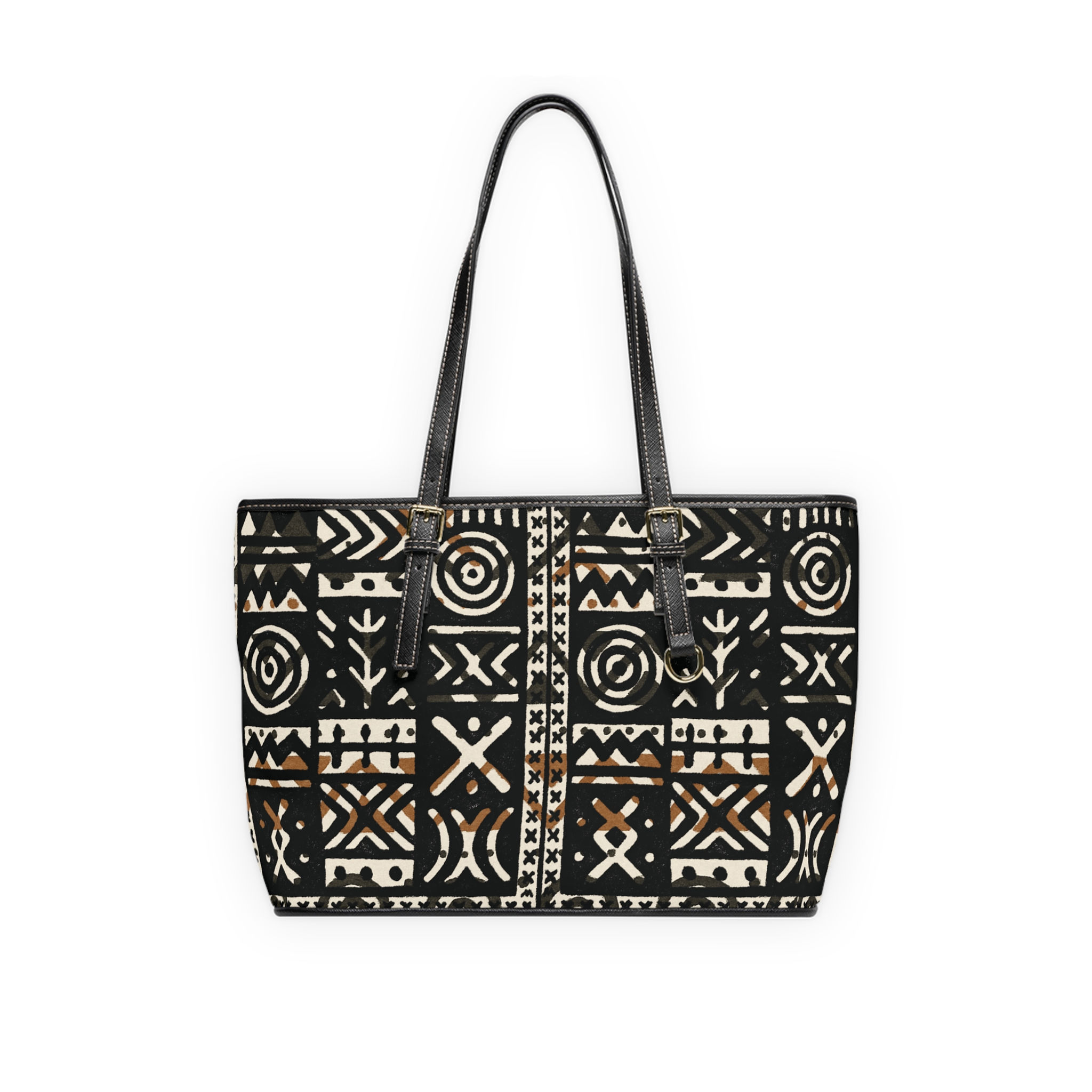 Bogolan MudCloth Stylish PU Leather Purse