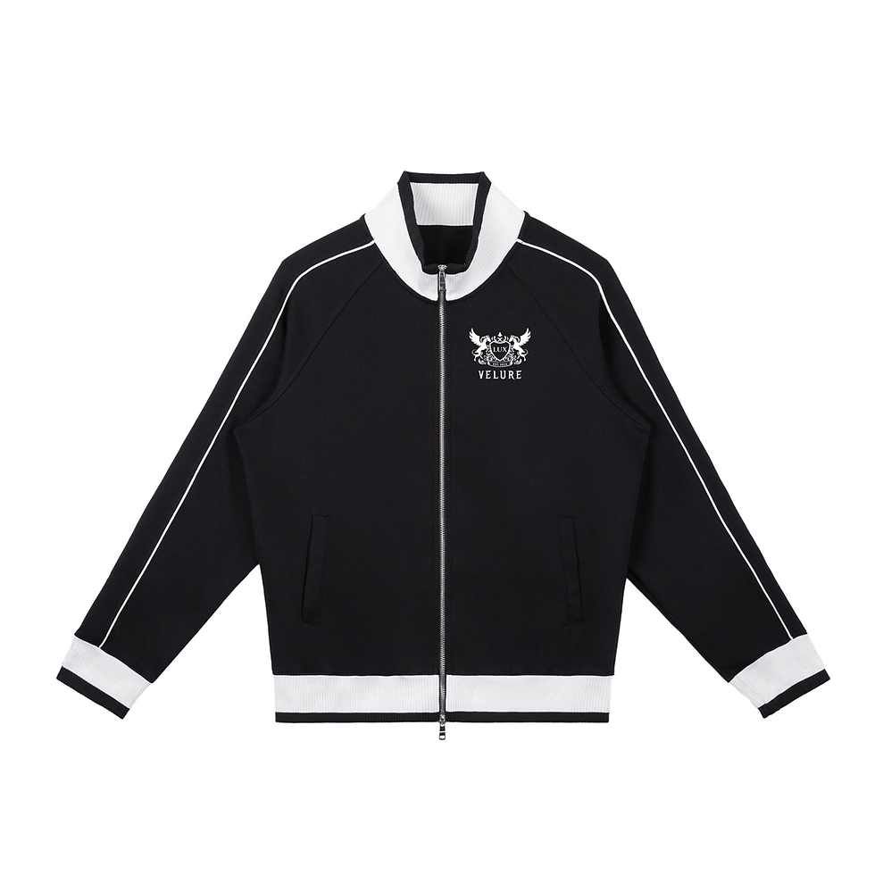 Thumbnail: Color Block Raglan Sleeve Zip Track Jacket