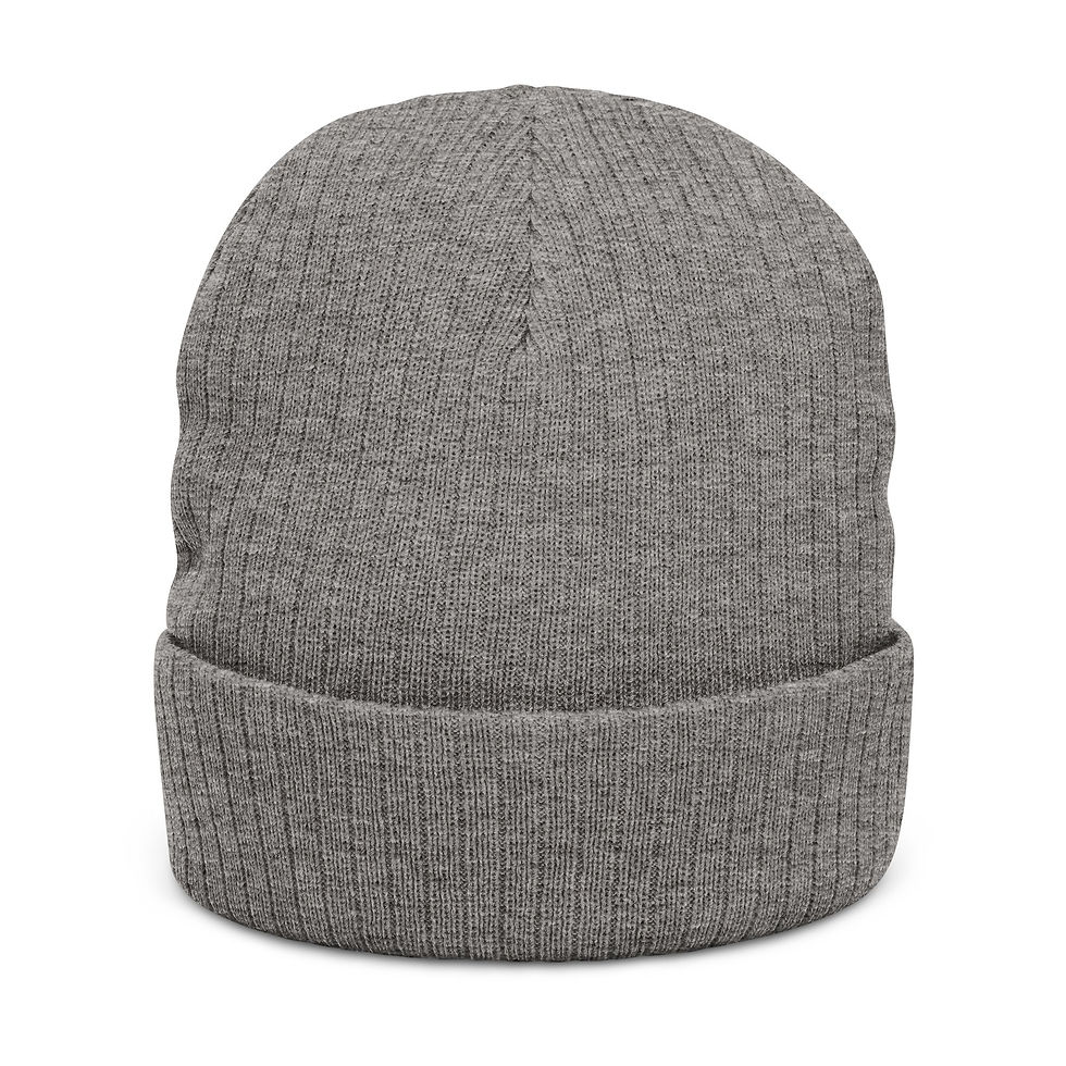 Thumbnail: Velure Embroidered Ribbed Knit Beanie — Winter Hat