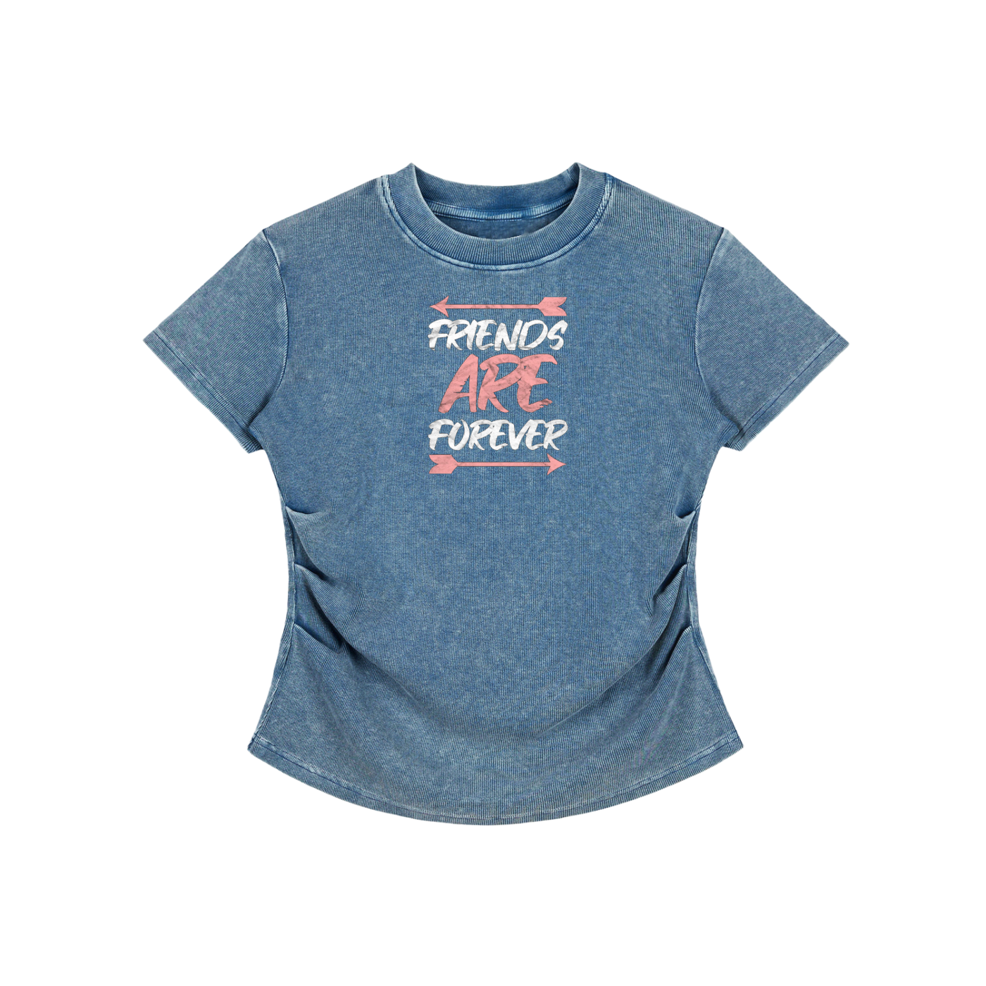 Vintage Washed Bodycon Cotton T-Shirt