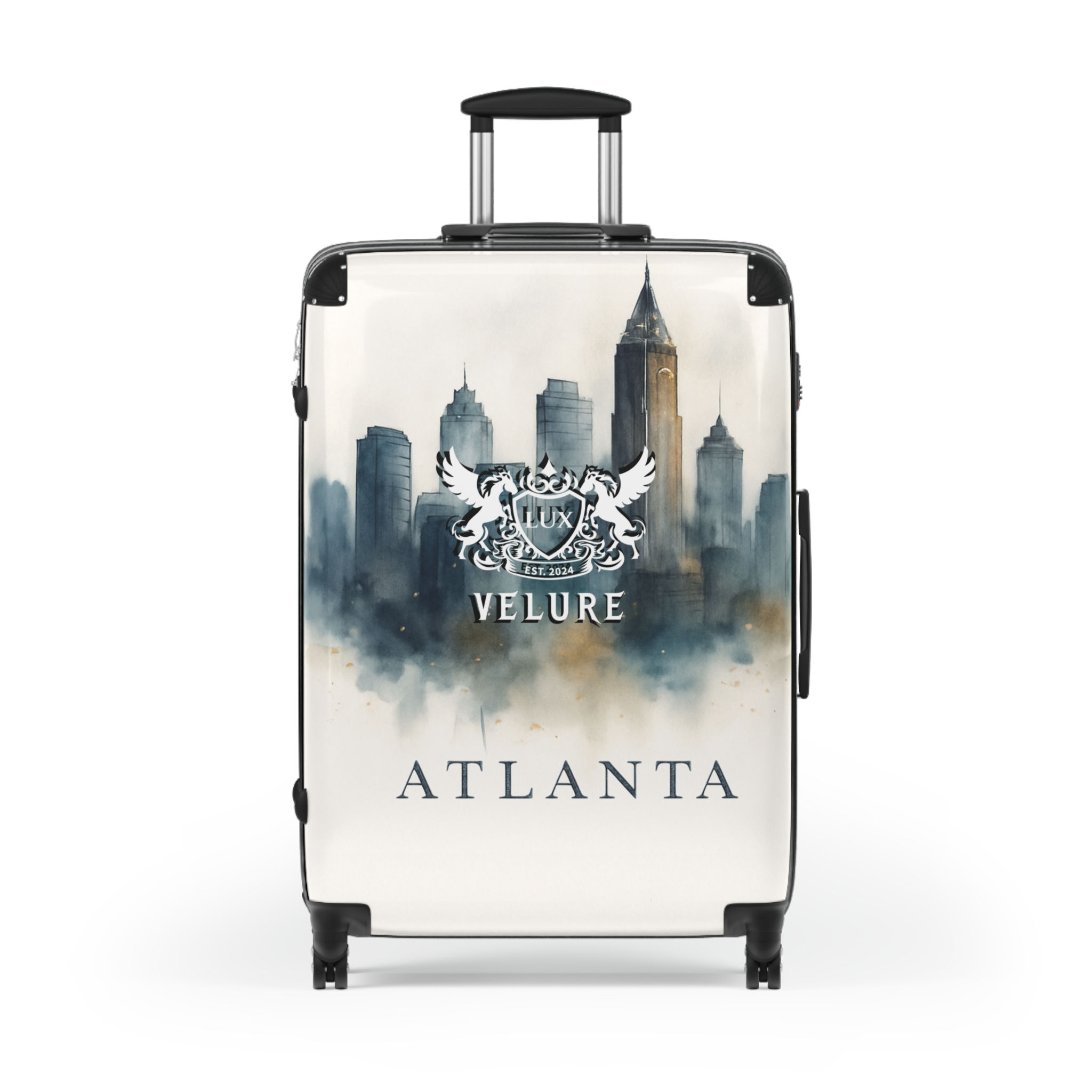 Velure Atlanta Skyline in Watercolor Carry-On Suitcase