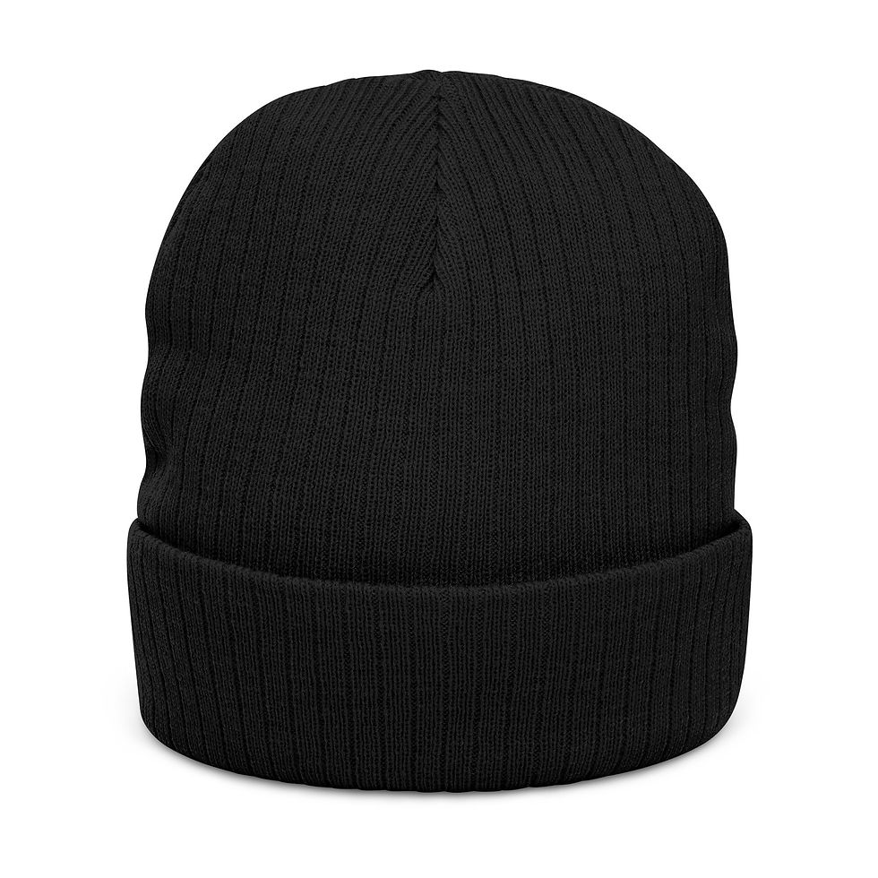 Thumbnail: Velure Embroidered Ribbed Knit Beanie — Winter Hat