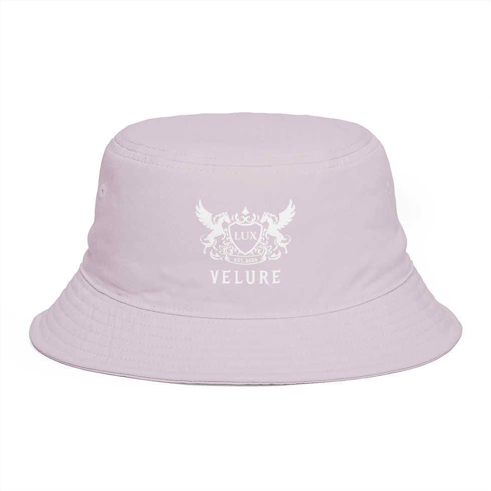 Thumbnail: Velure  Crest Bucket Hat — Embroidered Vintage Crest Sun Hat