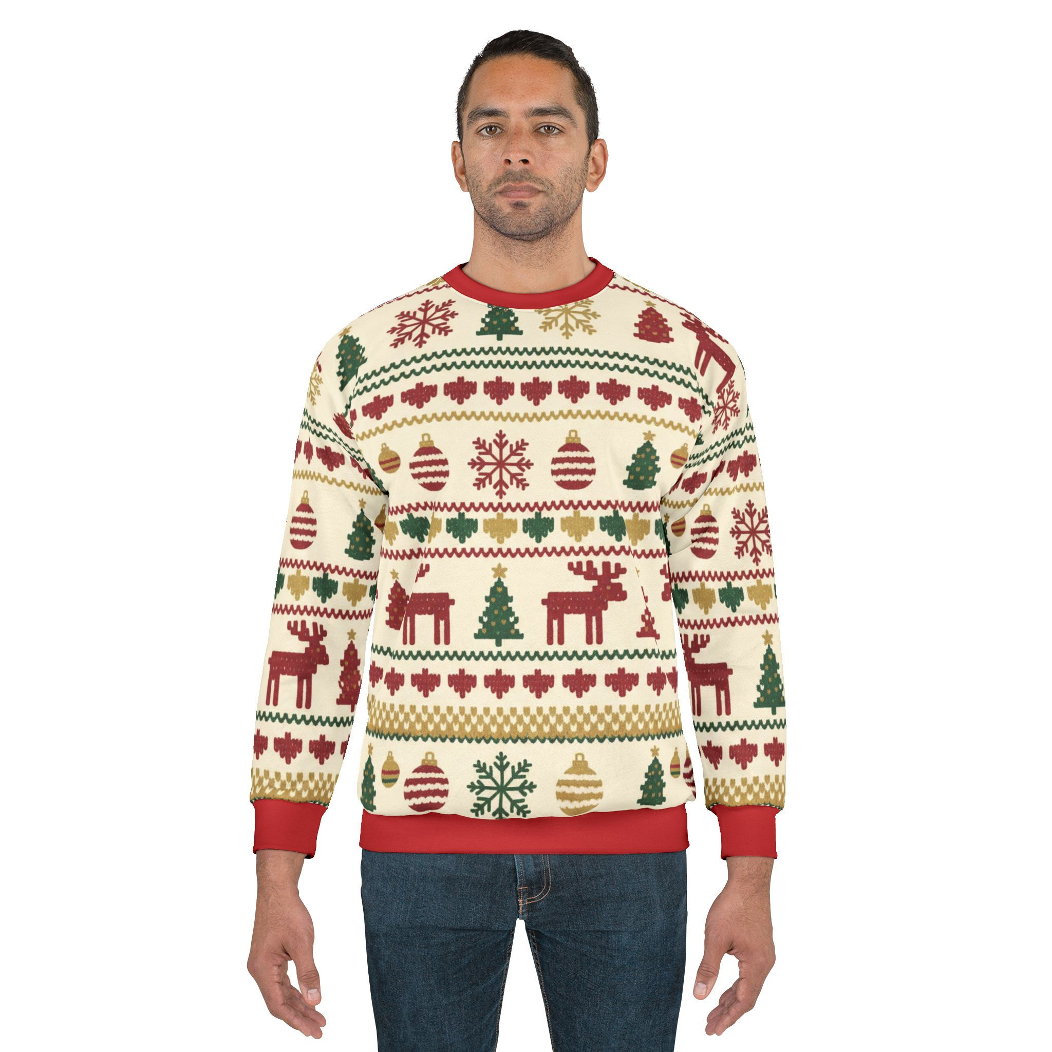 Christmas Reindeer Ugly Sweatshirt