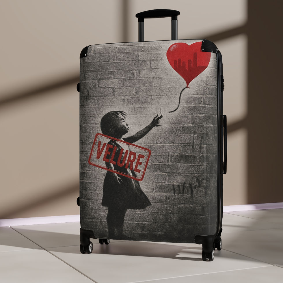 Thumbnail: Velure Red Balloon Variant  Carry-On Suitcase