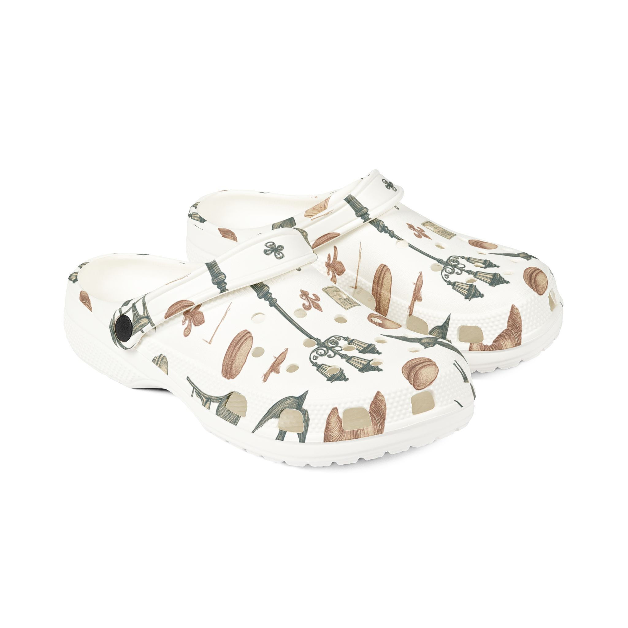 French Print EVA Foam Clogs — Slip-Ons