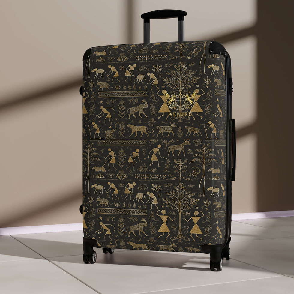 Thumbnail: Velure Warli Tribal Art Don Carry-On Suitcase